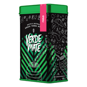 Yerbera – Tin can + Verde Mate Green Rosa 0.5kg 