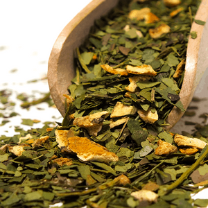 Yerbera - Boîte avec Verde Mate Green Naranja Tropico 0,5kg
