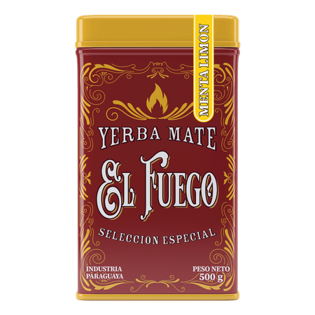 Yerbera – Tin can + El Fuego Menta Limon 0.5kg 
