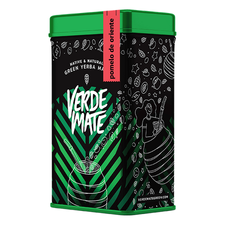 Yerbera – Tin can + Verde Mate Green Pomelo de Oriente 0.5kg 