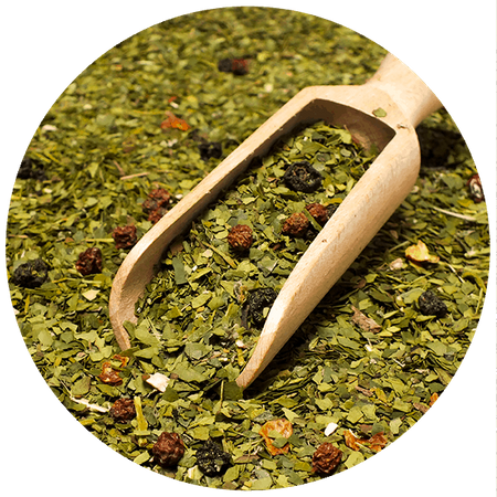 Yerbera – Tin can + Verde Mate Frutos del Bosque 0.5kg 