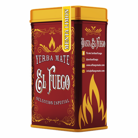 Yerbera - Lata + El Fuego Menta Limon 0.5kg 