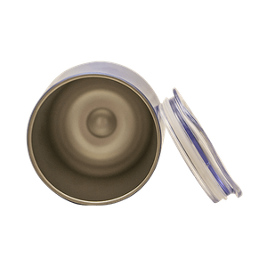 TermoLid – récipient en acier avec couvercle– motif Cebador (argent) – 350 ml