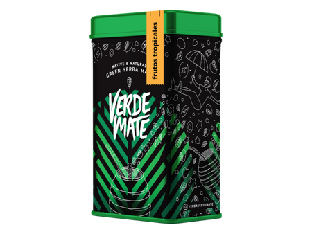 Yerbera – Tin can + Verde Mate Green Frutos Tropicales 0.5kg 
